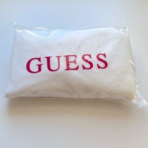 GUESS White Drawstring Dust Bag